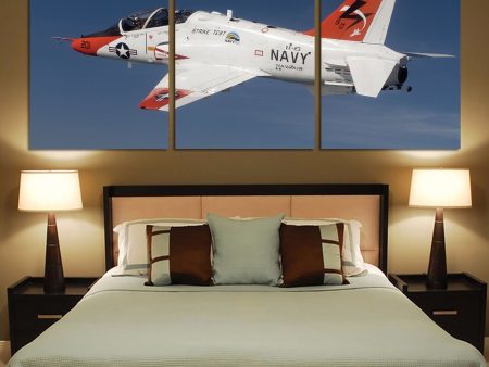 US Navy Training Jet Printed Canvas Posters (3 Pieces) on Sale