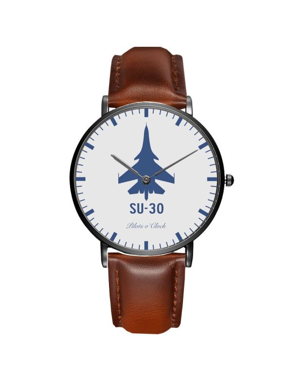 Sukhoi SU-30 Leather Strap Watches For Cheap