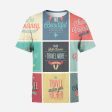 Super Travel Icons Printed 3D T-Shirts Online Sale