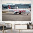 Swiss Airlines Boeing 777 Printed Canvas Posters (1 Piece) Fashion