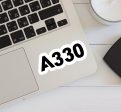 A330 Flat Text Designed Stickers Discount