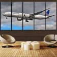 United Airways Boeing 777 Printed Canvas Prints (5 Pieces) Cheap