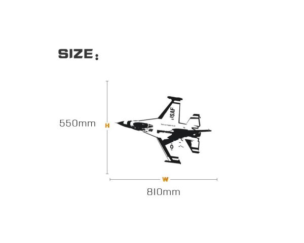 USAF Fighting Falcon F16 Designed Wall Sticker Online Sale