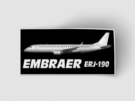 The Embraer ERJ-190 Designed Stickers Fashion