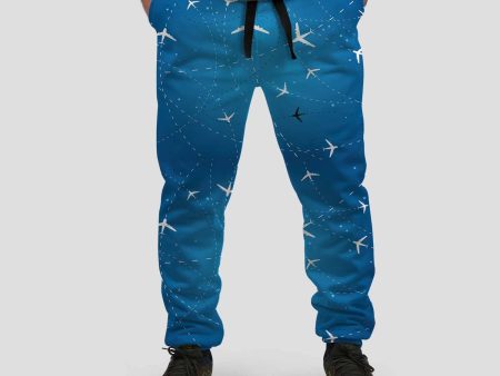 Travelling with Aircraft Designed Designed Sweat Pants & Trousers on Sale