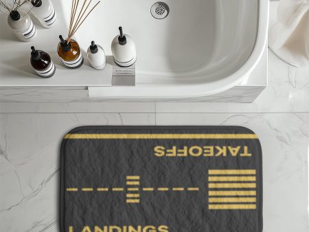 Takeoff & Landings Designed Bath Mats Fashion