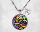 Super Colourful Airplanes Designed Necklaces on Sale