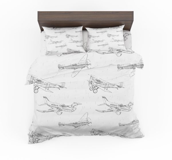 Super Aircrafts Designed Bedding Sets Hot on Sale