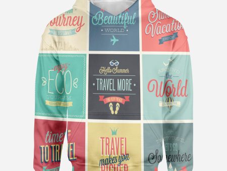 Super Travel Icons Printed 3D Hoodies Online