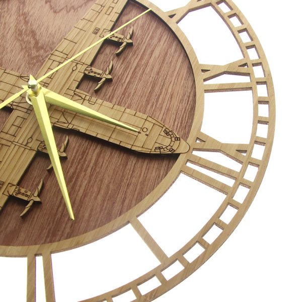 Super Military Aircraft 2 Designed Wooden Wall Clocks Online Hot Sale