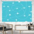 Travel The The World By Plane Printed Canvas Posters (1 Piece) Online Hot Sale