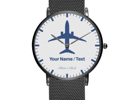 Your Name   Text Printed Stainless Steel Strap Watches Sale