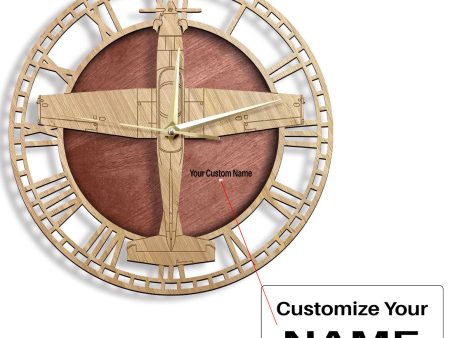 T-6 Texan II Designed Wooden Wall Clocks Supply