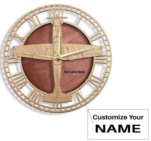 T-6 Texan II Designed Wooden Wall Clocks Supply