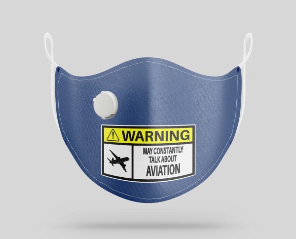 Warning Aviation Designed Face Masks Fashion