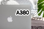 A380 Flat Text Designed Stickers Discount