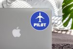 Pilot & Circle (Blue) Designed Stickers Supply