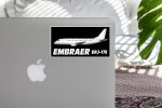 The Embraer ERJ-175 Designed Stickers Cheap