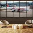 Swiss Airlines Boeing 777 Printed Canvas Prints (5 Pieces) on Sale