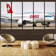 Swiss Airlines Bombardier CS100 Printed Canvas Prints (5 Pieces) on Sale