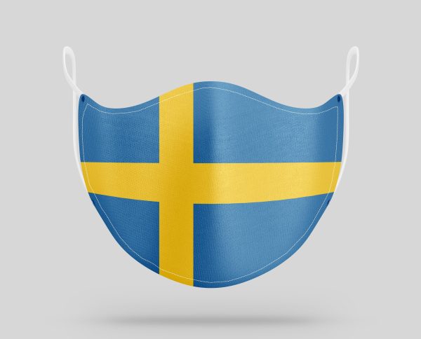 Sweden Flag Designed Face Masks Cheap