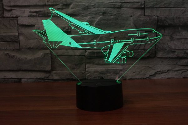 Turning Boeing 747 Designed 3D Lamp Online Hot Sale