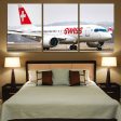 Swiss Airlines Bombardier CS100 Printed Canvas Posters (3 Pieces) Online Hot Sale