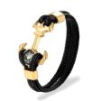 Super  Rope Style  Leather Bracelet with Compass on Sale