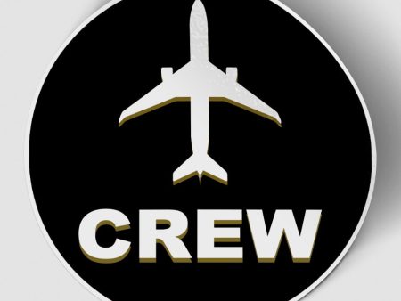 Crew & Circle (Black) Designed Stickers Sale