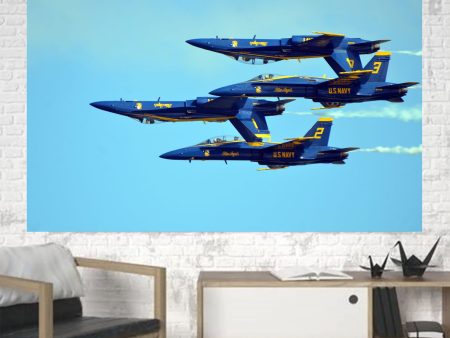 US Navy Blue Angels Printed Canvas Posters (1 Piece) Discount