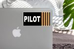 Pilot & 4 Lines Designed Stickers Cheap