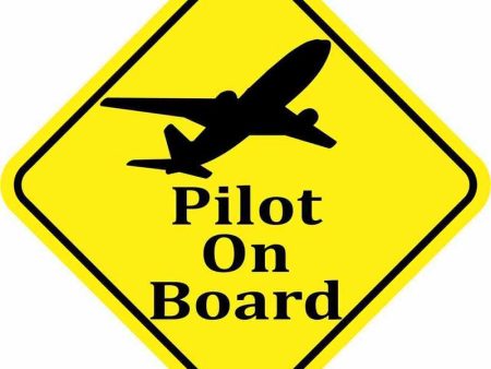 Pilot On Board Designed Super Cool Stickers For Discount