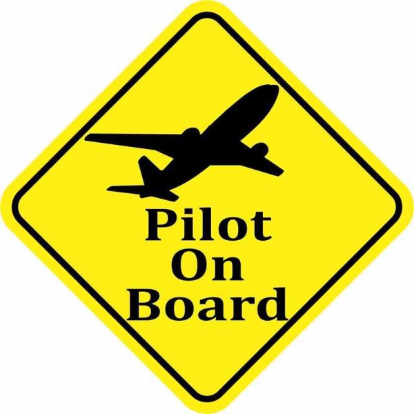 Pilot On Board Designed Super Cool Stickers For Discount