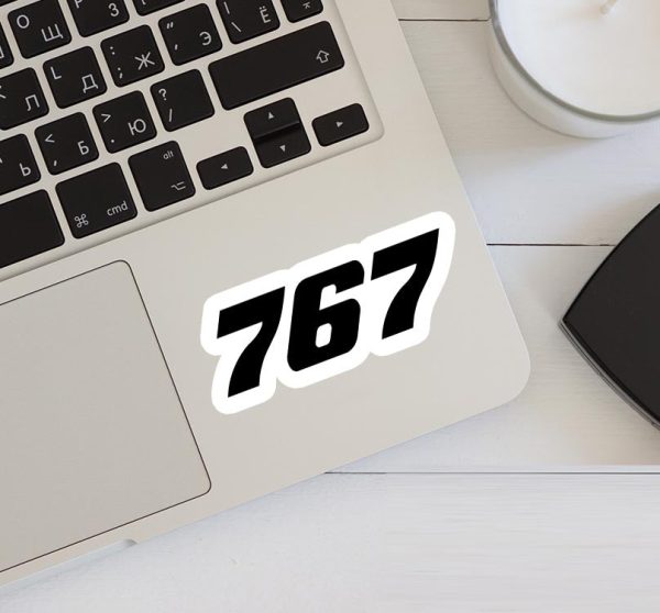 767 Flat Text Designed Stickers For Cheap