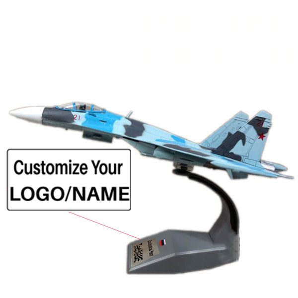 1 100 Scale Russia SU-27 Flanker Fighter Military Airplane Model Discount