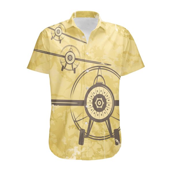 Super Vintage Propeller Designed 3D Shirts Discount