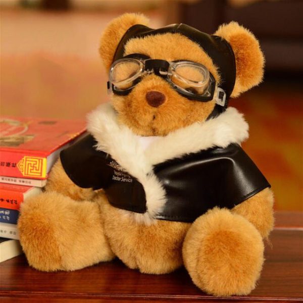 Top Quality (25cm) Funny Pilot Teddy Bear Hot on Sale