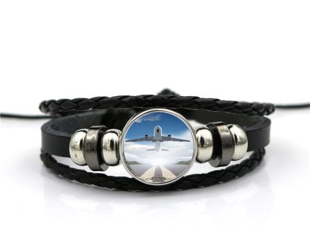 Taking off Aircraft Designed Leather Bracelets Cheap