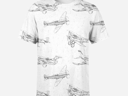 Super Aircrafts Printed 3D T-Shirts For Cheap