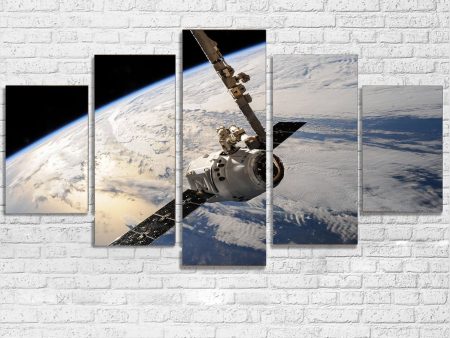 World View from Space Printed Multiple Canvas Poster Online Hot Sale