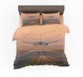 Super Cool Landing During Sunset Designed Bedding Sets Online Sale