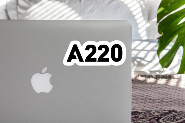 A220 Flat Text Designed Stickers on Sale