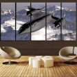 Supersonic Fighter Printed Canvas Prints (5 Pieces) on Sale