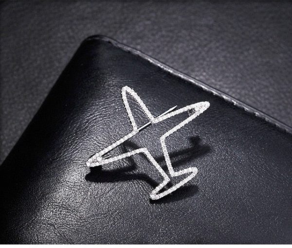 Super Cool Airplane Designed Brooches Online Hot Sale