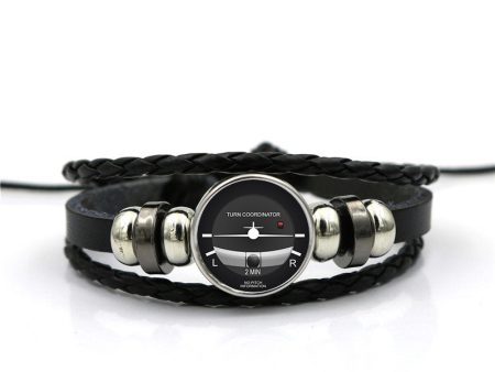 Turn Coordinator 2 Designed Leather Bracelets For Discount