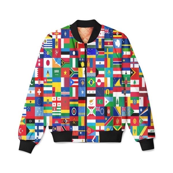 World Flags Designed 3D Pilot Bomber Jackets Online