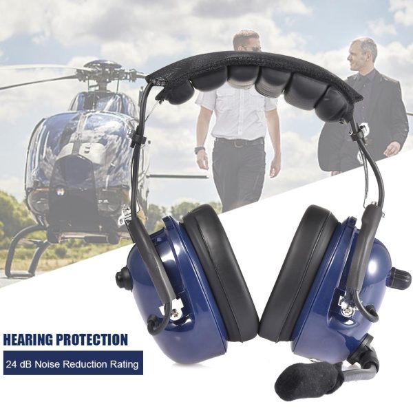 Super Value Pilot ABS Headset with Noise Reduction & Music Input Online now