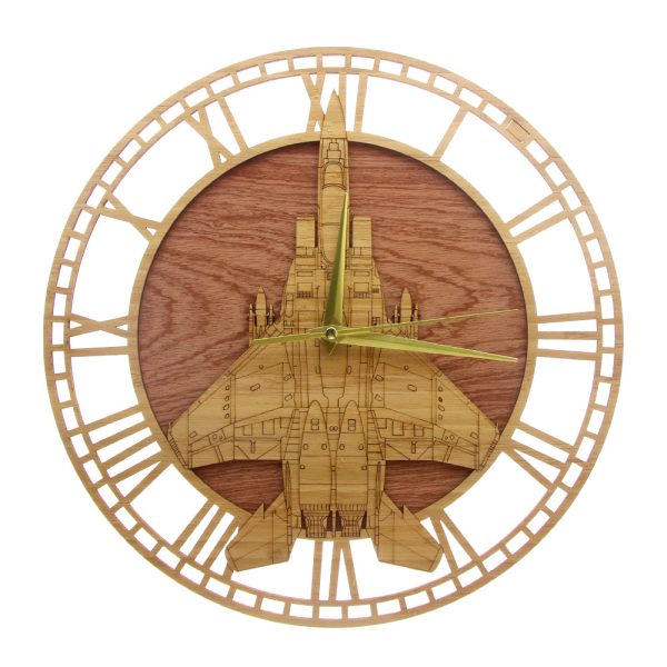 Super Cool Fighter Jet Designed Wooden Wall Clocks Sale