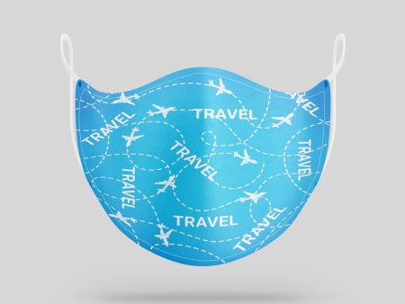 Travel & Planes Designed Face Masks For Cheap