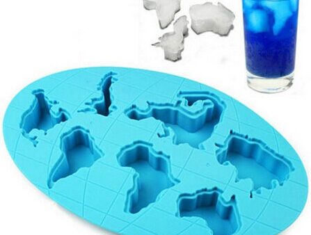 World Continent Shape Ice Mold Online Sale